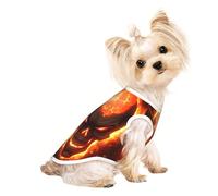 Flameskull T-shirt mignon pour petit chien fille garçon Pull pour animaux de compagnie Convient pour les petits animaux de compagnie