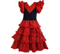 Flamifeel Robe Flamenco sevillane pour Fille