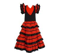 Flamifeel Robe Flamenco sevillane pour Fille