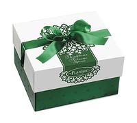 FLAMIGNI, Coffret Gourmand Gourmet : 1 Panettone Artisanal Italien Traditionnel Milan Confit et Raisins secs (750g) + 1 Barre Suprême de Nougat Crumble à la Pistache (150g), Coffret Idéal Noël