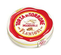 FLAMIGNI, Gâteau au Nougat Doux Suprême Artisanal aux Amandes en Boîtes, Plus Doux et avec une Plus Grande Quantité de Fruits Secs à 60%, Emballage Idéal en Cadeau, 200 gr
