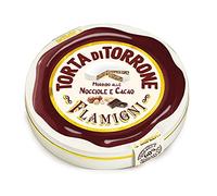 FLAMIGNI, Gâteau au Nougat Doux Suprême Artisanal avec Cacao et Noisettes IGP du Piémont en Boîtes, Plus Doux et avec une Plus Grande Quantité de 60% de Fruits Secs, Coffret Idéal, 200 gr