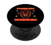 Flaming Hot and Full of Heart PopSockets PopGrip Adhésif