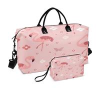 Flamingo 1 sac de voyage avec trousse de toilette et sangle réglable pour voyage, gym, yoga, week-end, multicolore, Taille unique, Trousse de toilette