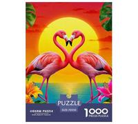 Flamingo 1000 Pièces Thème Animal Puzzle Adulte Un Puzzle Difficile Jeu De Puzzle pour Toute La Famille Enfants Activité Familiale Parfaite Décoration De La Maison 70x50cm/1000pcs
