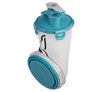 Gourde de voyage 2 en 1 TRINKA pour l'eau et la nourriture 2 x 400 ml. pour chie
