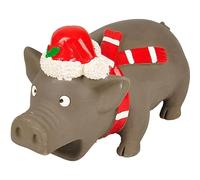 Flamingo 518220 HS Noël Cochon en Latex avec Miette 21 cm