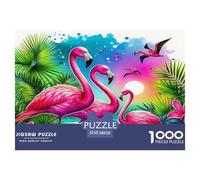 Flamingo Absolument Éblouissant Puzzle De 1000 Pièces : pour Toute La Famille, Un Jeu Qui Combine Amusement, Apprentissage Et Liens Affectifs.