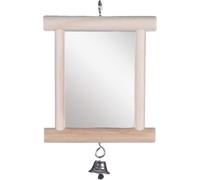 Flamingo Alice Jouet pour Perruche en Bois avec Mirroir 18,5cm