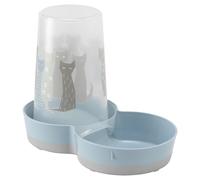Flamingo Aliments Et Distributeur D'Eau Maasai 1,5L pour Chiens Gris/Bleu