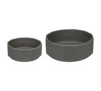 Flamingo Aliments Et Ecuelle Valerio Rond Gris pour Chiens - Céramique Gamelle