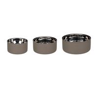Flamingo Aliments Et Ecuelle Xara Rond Taupe, Divers Tailles, Neuf