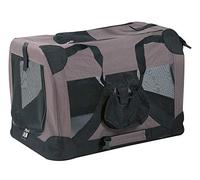 Flamingo Alix Sac de Transport Pliable pour Chat Taupe Taille M