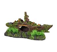 Flamingo Aquarium Décoration Moza Unterseeboot Polyrésine 23x7x12cm Fischeinsatz