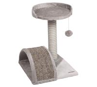 Flamingo Arbre À Charton Gris 40x41x45 CM Avec Plaque de Pont & Rasselspielzeug