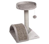 Flamingo Arbre À Charton Gris 40x41x45 CM Avec Plaque de Pont & Rasselspielzeug