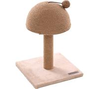 Flamingo Arbre à Chat Asha - Beige - 30x30x44 cm - La Plus Grande Sélection de Griffoirs de Qualité Supérieure avec Griffoirs en Sisal et Plateforme