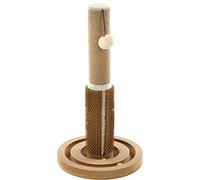 Flamingo Arbre à Chat Ayla - Crème et Naturel - 29x29x53,5 cm - La Plus Grande Sélection de Griffoirs de Qualité Supérieure avec Griffoirs en Sisal et Plateforme