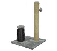 Flamingo Arbre à Gratter Avec Brosse pour Chats - Gris/Beige , 39x39x60,5 CM