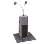 Flamingo Arbre à Gratter Lara Gris 35x35x68cm Avec Jute-Matte & Brosse de