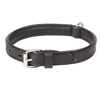 Flamingo Arizona Collier en cuir Noir XXL 52-61 cm 32 mm
