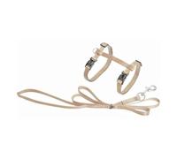 Flamingo Asp Harnais + Laisse pour Chat Beige 110 cm