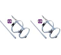 Flamingo Asp Harnais + Laisse pour Chat Bleu Clair 110 cm (Lot de 2)