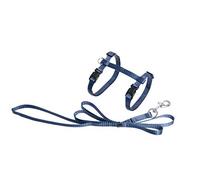 Flamingo Asp Harnais + Laisse pour Chat Bleu Foncé 110 cm
