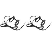 Flamingo Asp Harnais + Laisse pour Chaton Noir 120 cm 10 mm (Lot de 2)