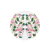 Flamingo Bird Lot de 10 feuilles rondes parfumées pour voiture et maison