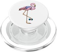 Flamingo Bodybuilder Haltère Musculation PopSockets PopGrip pour MagSafe