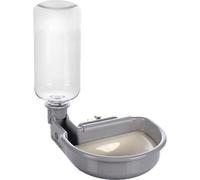 Flamingo Bol D'eau Avec Bouteille Pour Cage Grillagee Diza Gris pour Chien 480ml