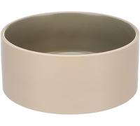 Flamingo Bol pour nourriture et eau de hanche ronde beige/vert - 1,2 L, luxe en céramique de haute qualité, robuste et durable, design élégant