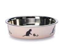 Flamingo Bols Mangeoire Bella Kena pour Chat ,Rouge -10 cm -160 ml