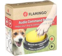 Flamingo Bouton de Communication Karao pour Chien - Diamètre de 8,8cm - Plusieurs Versions - Utilisez Plusieurs Boutons pour enregistrer différentes Instructions - Pas de Choix de Couleur Possible