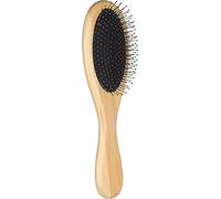 flamingo Brosse Chien Babu D Large - Brosse petits animaux - Matériau Bambou - pour une pelage doux et brilliant - Brosse à picots