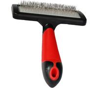 Flamingo Brosse Slicker Douce L + Poignée pour Chien