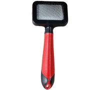 Flamingo Brosse Slicker Douce S + Poignée pour Chien