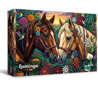 Flamingo by Trefl, Floral Galop - Puzzle de 400 Pièces - Puzzle DIY, Graphiques Tendance, Expression colorée, Emballage de pétoncle pour adultes et enfants à partir de 10 ans