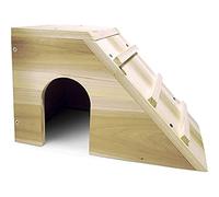 Flamingo Cabane en Bois pour Lapin Nain Mocambo 31 x 20 x 19 cm