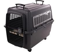 Flamingo Cage de Transport Lanta XL pour Chien - qualité superieur - 60x92x75CM - 2 poignées pour Un déplacement aisé - inclut Une gamelle Amovible et Un Abreuvoir antidéversement