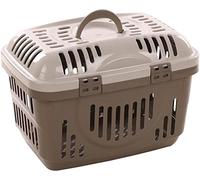 Cage de transport Darva taupe 48.5 x 33.5 x 33 cm animaux max 8 kg - Flamingo