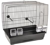 FLAMINGO Cage Perruche Selma 2 Noir 55,5x34x 51,5CM