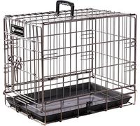 Flamingo Cage pour Chien Durable Ebo Taupe XS - 31x47x38cm - Pliable en Fil métallique avec Plateau - Qualité superieur