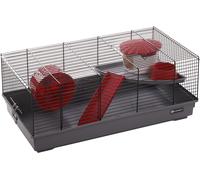 Flamingo Cage pour Hamsters Jing Noir/Gris 58x31,5x22,5cm