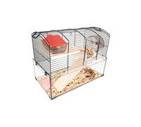Flamingo - Cage Vitru 1 pour Petit Animal - Compacte et Robuste - Noir, 51,5 x 29 x 40 cm