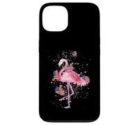 Flamingo Chapeau patriotique 4 juillet Fête Indépendance Coque pour iPhone 13