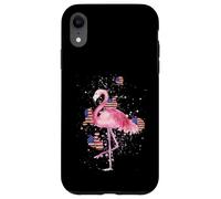 Flamingo Chapeau patriotique 4 juillet Fête Indépendance Coque pour iPhone XR