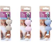 FLAMINGO Chat Collier avec Noeud Dilia Plusieurs Couleurs 20-35cm 10mm