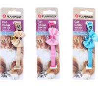 FLAMINGO Chat Collier avec Noeud Uby Plusieurs Couleurs 20-35cm 10mm